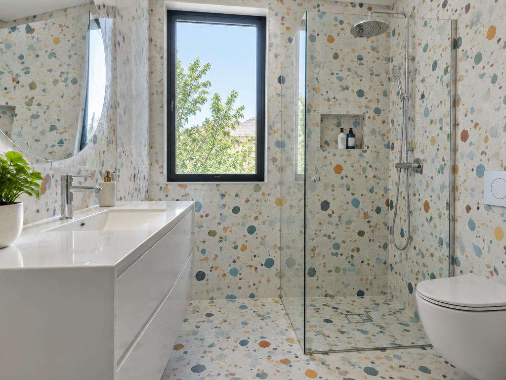 Salle de bain, douche à l'italienne & sanitaires
